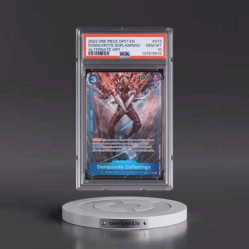 2022 One Piece OP01-Romance Dawn #073 Donquixote Doflamingo - Alternate Art (PSA 10 GEM MINT)
