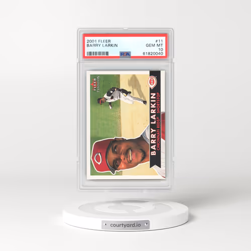2001 Fleer #11 Barry Larkin (PSA 10 GEM MINT)