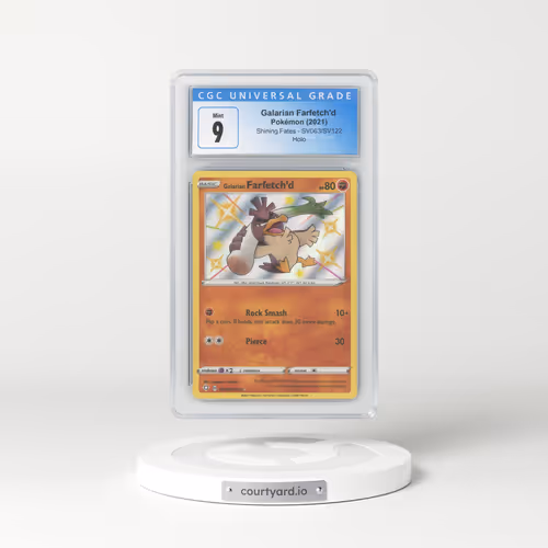 2021 Shining Fates #SV063 Galarian Farfetch'd - Shiny Rare Holo (CGC 9 MINT)