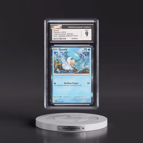 2023 Paldea Evolved #050/193 Quaxly - Holo Summer Collector Chest (CGC 9 MINT)