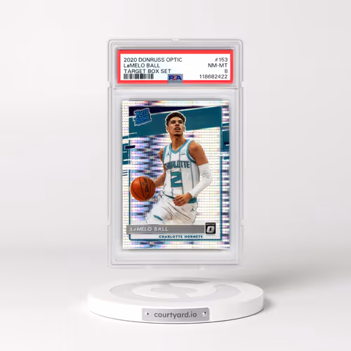 2020 Panini Donruss Optic #153 LaMelo Ball - Target Box Set (PSA 8 NM-MT)