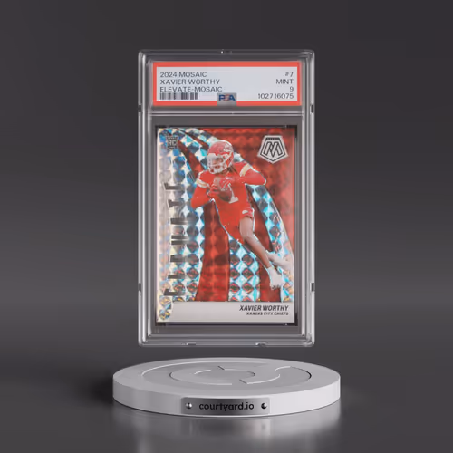 2024 Panini Mosaic Elevate #7 Xavier Worthy - Mosaic (PSA 9 MINT)