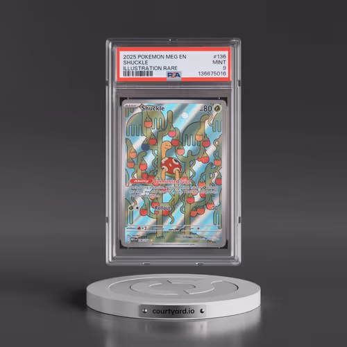 2025 Pokémon Meg EN-Mega Evolution #136 Shuckle - Illustration Rare (PSA 9 MINT)