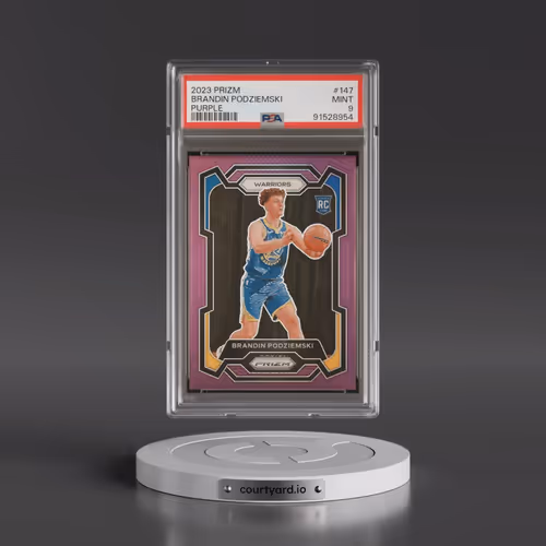 2023 Panini Prizm #147 Brandin Podziemski - Purple Prizm (PSA 9 MINT)