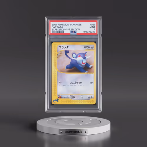 2001 Pokémon Expedition #026 Rattata - 1st Edition (PSA 9 MINT)