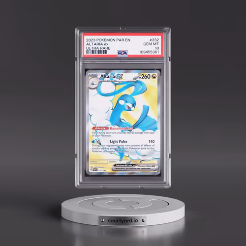 2023 Pokémon Par EN-Paradox Rift #232 Altaria EX - Holo Ultra Rare (PSA 10 GEM MINT)