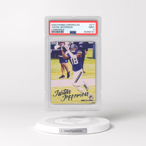 2020 Panini Chronicles Luminance #217 Justin Jefferson (PSA 9 MINT)