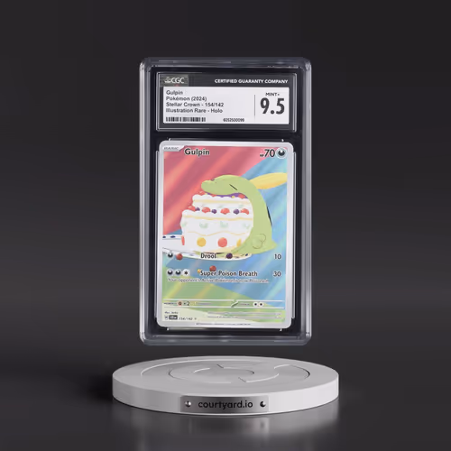 2024 Pokémon Scr EN-Stellar Crown #154 Gulpin - Illustration Rare (CGC 9.5 MINT+)