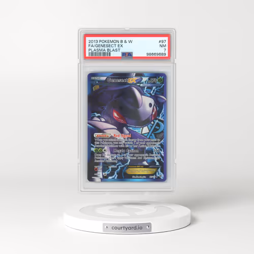 2013 Pokémon Black & White Plasma Blast #97 Genesect EX - Holo Full Art (PSA 7 NM)