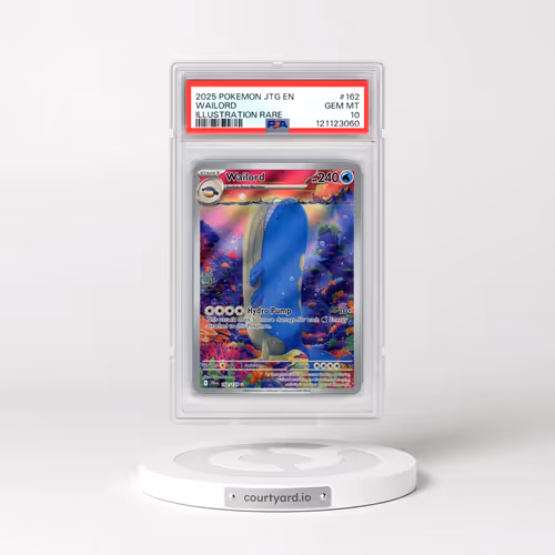 2025 Pokémon Jtg EN-Journey Together #162 Wailord - Illustration Rare (PSA 10 GEM MINT)