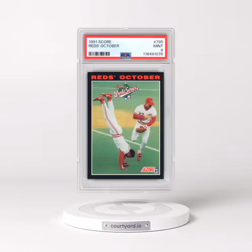 1991 Score #795 Reds' October (PSA 9 MINT)