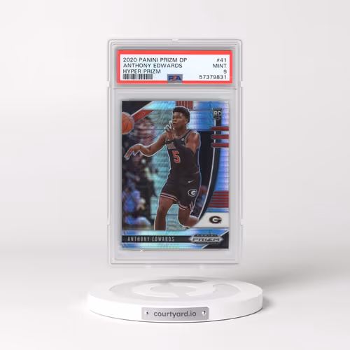2020 Panini Prizm Draft Picks #41 Anthony Edwards - Hyper Prizm (PSA 9 MINT)