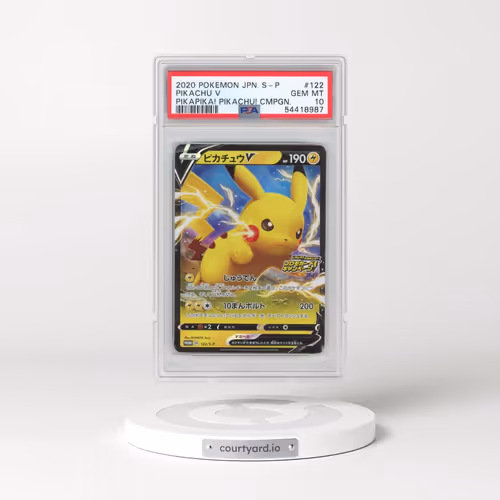 2020 Pokémon S Promo #122 Pikachu V - Holo Pikapika! Pikachu! Campaign (PSA 10 GEM MINT)