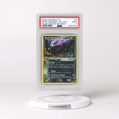 2004 Pokémon EX Team Rocket Returns #42 Dark Weezing - Reverse Foil (PSA 9 MINT)