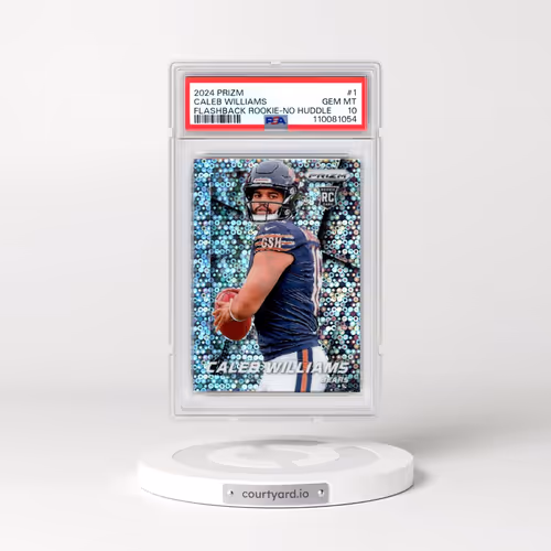 2024 Panini Prizm Prizm Flashback Rookie #1 Caleb Williams - No Huddle (PSA 10 GEM MINT)
