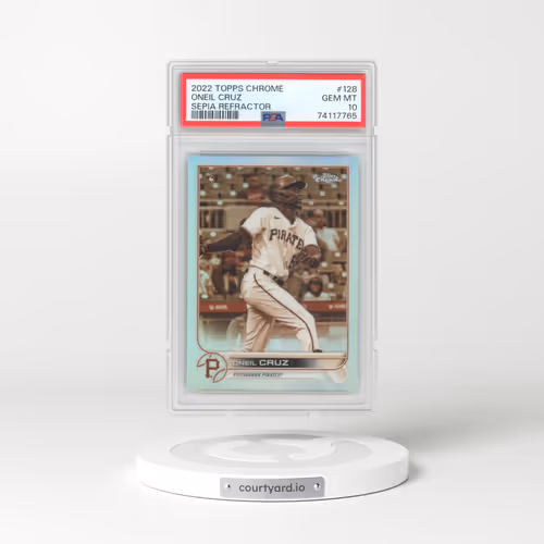 2022 Topps Chrome #128 Oneil Cruz - Sepia Refractor (PSA 10 GEM MINT)