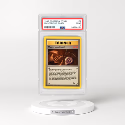 1999 Pokémon Fossil #62 Mysterious Fossil (PSA 9 MINT)