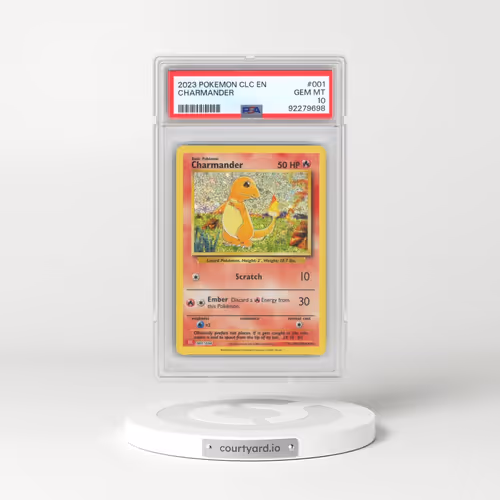 2023 Pokémon Clc-Trading Card Game Classic Charizard & HO-Oh EX Deck #001 Charmander (PSA 10 GEM MINT)
