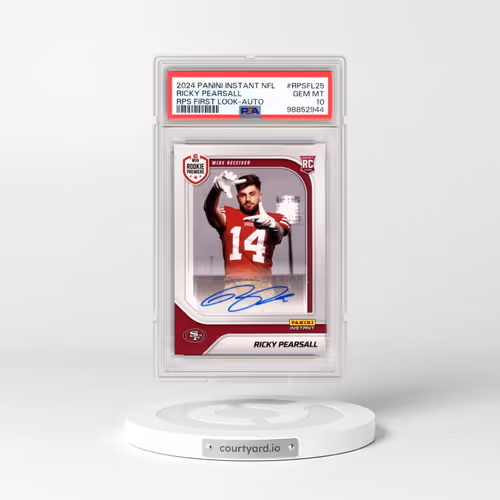 2024 Panini Instant NFL Rps First Look #RPSFL25 Ricky Pearsall - Autograph (PSA 10 GEM MINT)