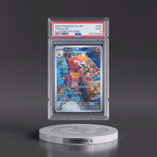 2023 Pokémon Pal EN-Paldea Evolved #202 Crocalor - Illustration Rare (PSA 9 MINT)