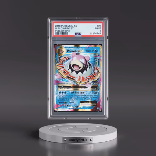 2016 Pokémon XY Evolutions #27 M Slowbro EX - Holo (PSA 9 MINT)