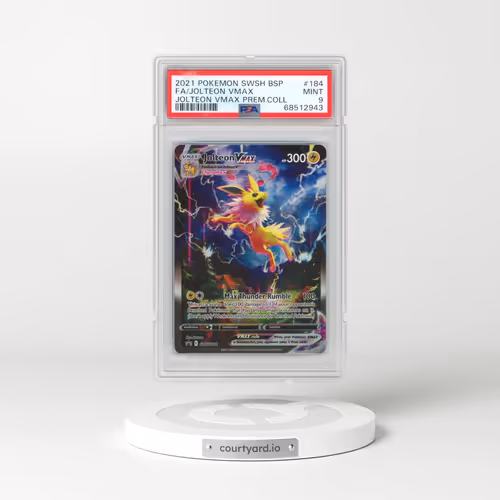 2021 Pokémon Swsh Black Star Promo #184 Jolteon Vmax - Full Art Jolteon Vmax Premium Collection (PSA 9 MINT)