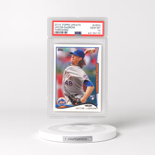 2014 Topps Update #US50 Jacob DeGrom - Throwing (PSA 10 GEM MINT)