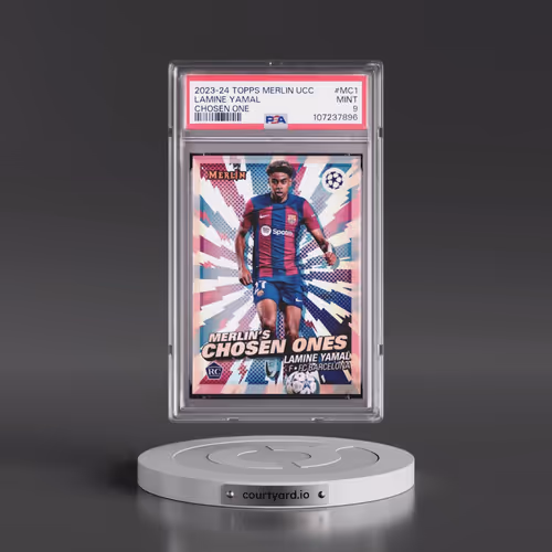2023-24 Topps Merlin UEFA Club Competitions Merlin's Chosen Ones #MC1 Lamine Yamal (PSA 9 MINT)