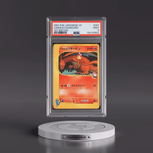 2001 Pokémon VS #097 Lance's Charizard - 1st Edition (PSA 9 MINT)