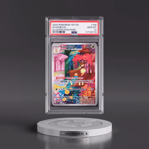 2024 Pokémon Tef EN-Temporal Forces #166 Sawsbuck - Illustration Rare (PSA 10 GEM MINT)