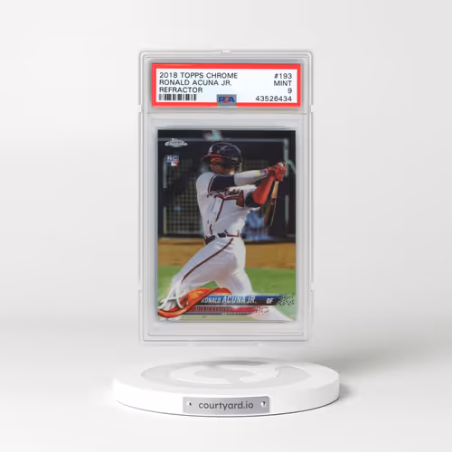 2018 Topps Chrome #193 Ronald Acuna Jr. - Refractor (PSA 9 MINT)