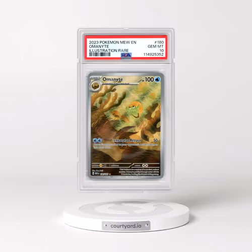 2023 Pokémon Mew EN-151 #180 Omanyte - Illustration Rare (PSA 10 GEM MINT)