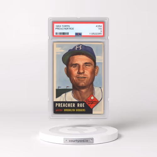 1953 Topps #254 Preacher Roe (PSA 3 VG)