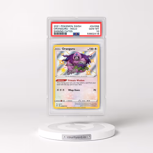 2021 Pokémon Sword & Shield Shining Fates #SV098 Oranguru - Holo (PSA 10 GEM MINT)
