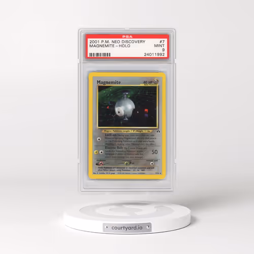 2001 Pokémon Neo Discovery #7 Magnemite - Holo (PSA 9 MINT)