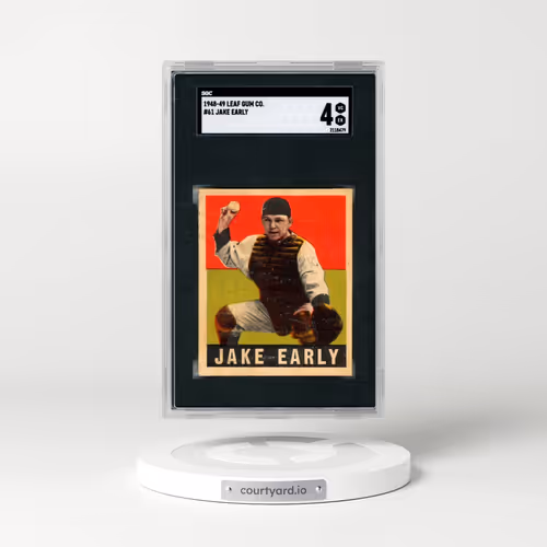 1948 Leaf Gum Co. #61 Jake Early (SGC 4 VG-EX)