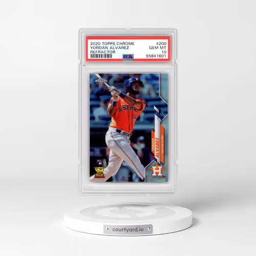 2020 Topps Chrome #200 Yordan Alvarez - Refractor (PSA 10 GEM MINT)