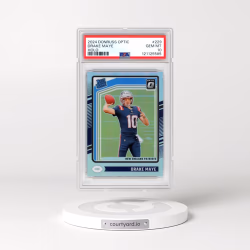 2024 Panini Donruss Optic #229 Drake Maye - Holo (PSA 10 GEM MINT)