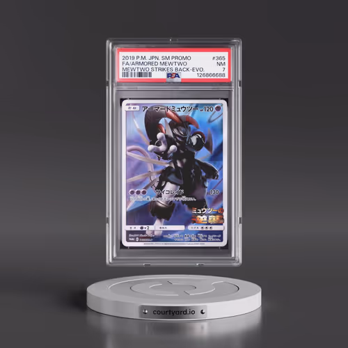 2019 Pokémon SM Promo #365 Armored Mewtwo - Full Art Mewtwo Strikes Back-Evolution (PSA 7 NM)