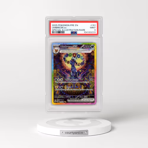 2025 Pokémon Pre EN-Prismatic Evolutions #161 Umbreon EX - Holo Special Illustration Rare (PSA 9 MINT)