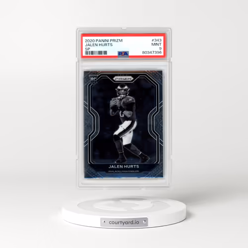 2020 Panini Prizm #343 Jalen Hurts - Variation (PSA 9 MINT)