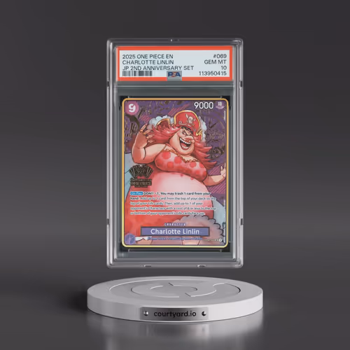 2025 One Piece Japanese 2nd Anniversary Set #069 Charlotte Linlin (PSA 10 GEM MINT)