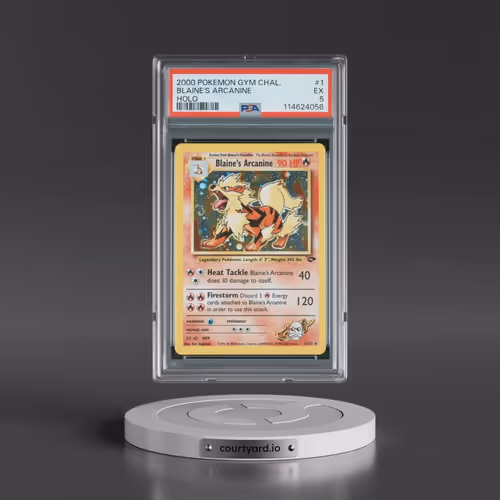 2000 Pokémon Gym Challenge #1 Blaine's Arcanine - Holo (PSA 5 EX)