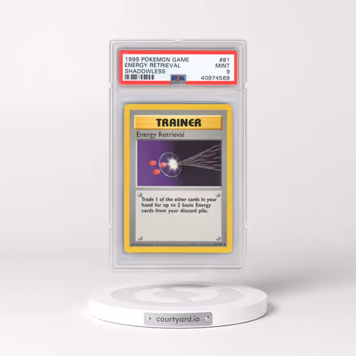 1999 Pokémon Game #81 Energy Retrieval - Shadowless (PSA 9 MINT)