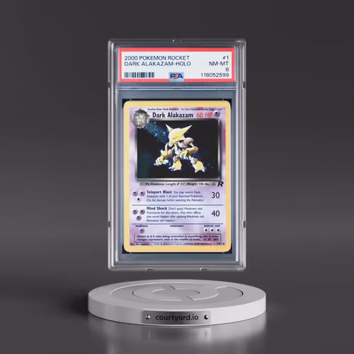 2000 Pokémon Rocket #1 Dark Alakazam - Holo (PSA 8 NM-MT)