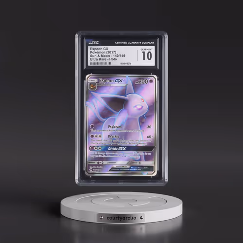2017 Sun & Moon #140/149 Espeon GX - Ultra Rare Holo (CGC 10 GEM MINT)