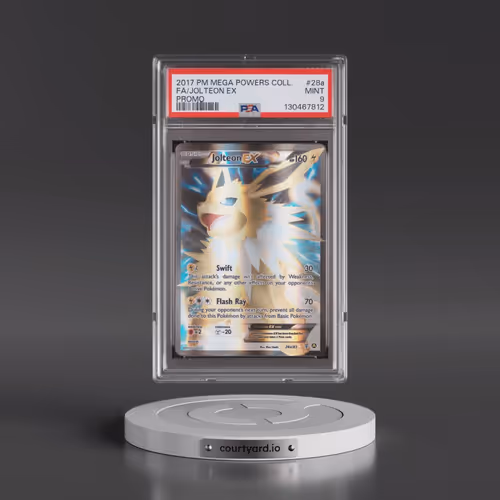 2017 Pokémon Mega Powers Collection Promo #28a Jolteon EX - Holo Full Art (PSA 9 MINT)