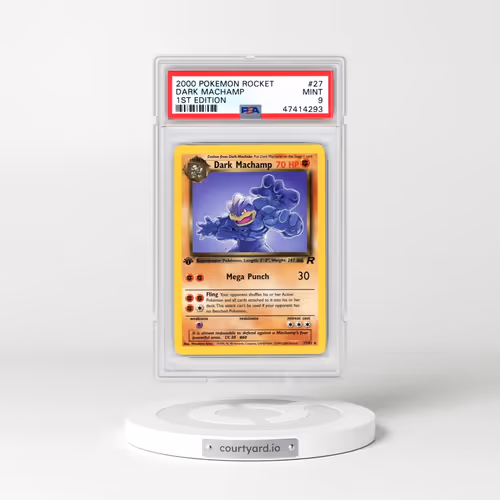 2000 Pokémon Rocket #27 Dark Machamp - 1st Edition (PSA 9 MINT)