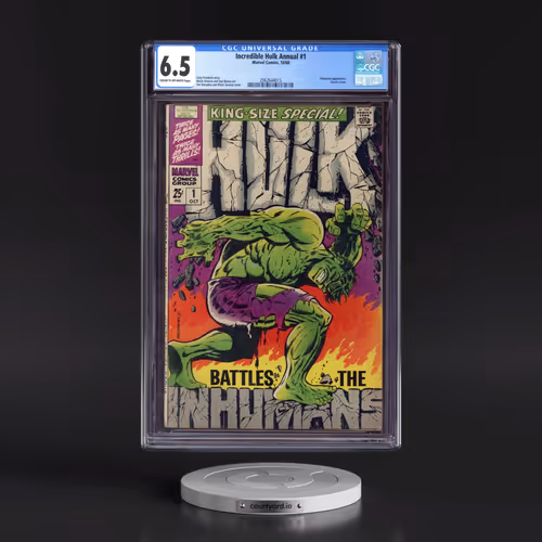 Incredible Hulk Annual #1 CGC 6.5 Cream to Off-white Pages (Marvel Comics, 10/68)