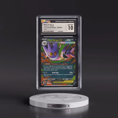 2025 Pokémon Pfl EN-Phantasmal Flames #056 Mega Gengar EX - Holo (CGC 10 GEM MINT)